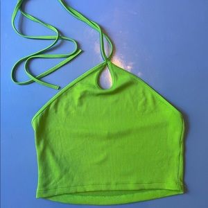 ZARA keyhole halter top